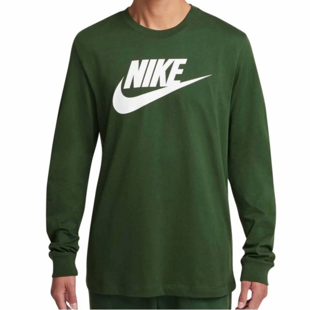 Nike Men's Forest Green Long Sleeve Tee